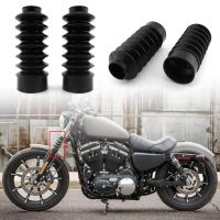 2PCS 39mm Motorcycle Front Fork Cover Gaiters Gators Rubber Long Boots For Harley Davidson Sportster XL883 XL1200 FXD  Cooktop Parts  Accessories