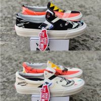 Vans SLIPON รองเท้าผ้าใบลําลอง ลายตารางหมากรุก OG SNEAKRES BW OLD SKOOL