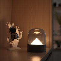 White Yellow Double Light Source Breathing Night Light Retro Nostalgic Table Lamp Bedroom Bedside Sleep USB Charging LED Lights