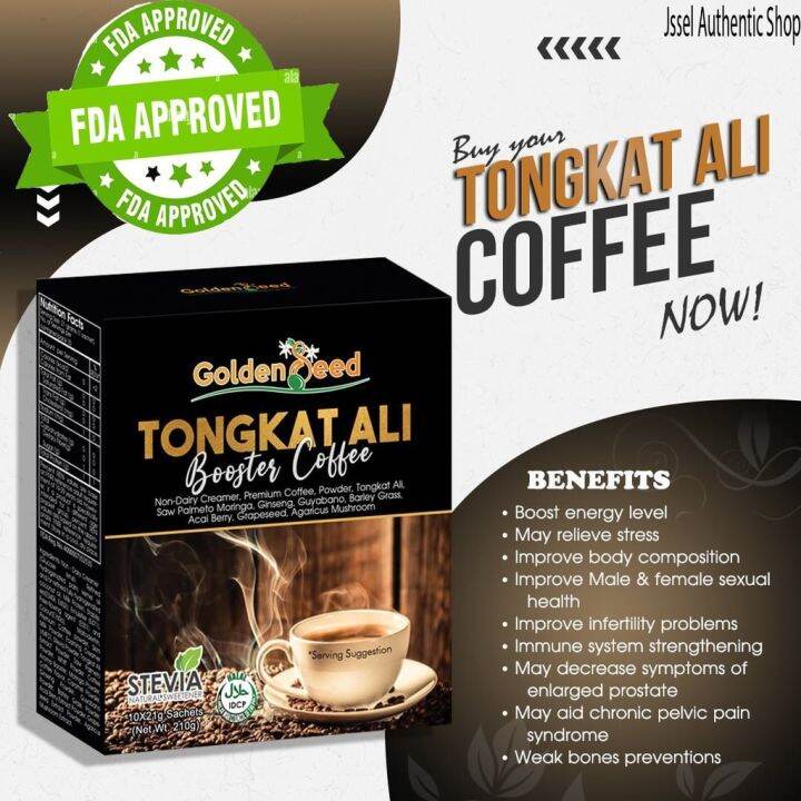 Original Golden Seed Tongkat ali 210 grams Lazada PH