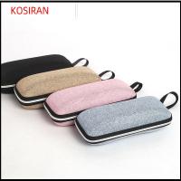 KONSIRAN Unisex ซิป พกพา สำนักงานท่องเที่ยว ที่ใส่แว่น กล่องใส่แว่นตา กล่องใส่แว่น อุปกรณ์แว่นตา