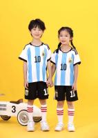 Tumama KIds Argentina Home No. 10 Messi เสื้อฟุตบอลทีมชาติเสื้อเด็กพิมพ์ดิจิตอล