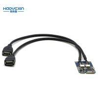 มินิ Pci-e Pci ด่วนไปยังอะแดปเตอร์ Usb คู่ Mpcie ถึง5 Pin ตัวแปลง Usb2.0พอร์ต2พอร์ตสำหรับการมินิการ์ดความสูง/ครึ่ง/ดิสก์ Usb แฟลช