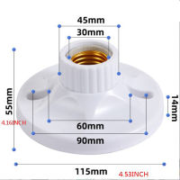 Millys ที่วางหลอดไฟไฟ LED E27 6A220V-250V หลอดไฟอะแดปเตอร์ฐานรูโคมไฟแขวนทรงกลมหลอดไฟอะแดปเตอร์