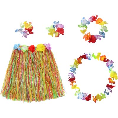 Skirt Party Hawaiian Costume Hawaii Beach Tropical Leaf Hula Performance Flower Supplies Dress Props Decorations Outfits