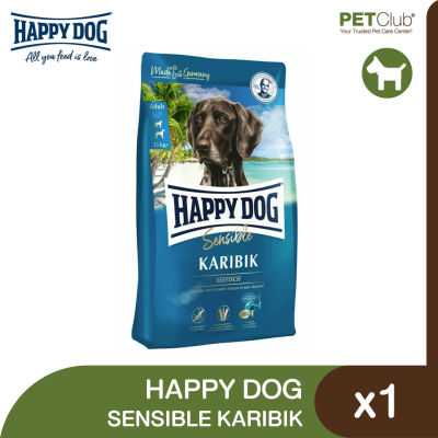 [PETClub] Happy Dog Sensible Karibik - อาหารสุนัขพันธุ์ใหญ่ สูตรสำหรับสุนัขที่แพ้อาหาร 2 ขนาด [1kg. 4kg.]