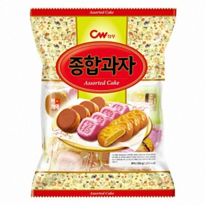 Items for you 👉 CW assorted cake 350กรัม เค้กสอดไส้3รสชาติ นำเข้าจากเกาหลี ขนมเกาหลี แอสซอร์เทดเค้กเกาหลี