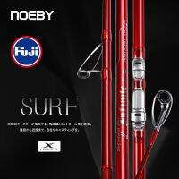 เบ็ดตกปลากระดานโต้คลื่น428BX 397BX NOEBY 100-260G ชิ้นส่วนฟูจิ3ส่วนคันเบ็ดสปินนิ่งคาร์บอนจากญี่ปุ่นสำหรับตกปลาเซิร์ฟคาสติ้ง