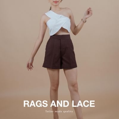 Rags and Lace WOMEN Shorts กางเกง Gurkha ผ้า cotton สี Brown