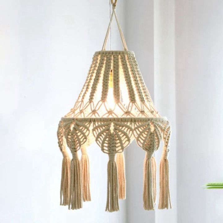 hanging-pendant-light-cover-cotton-lampshade-bedroom-living-room-home-decor-woven-tapestry