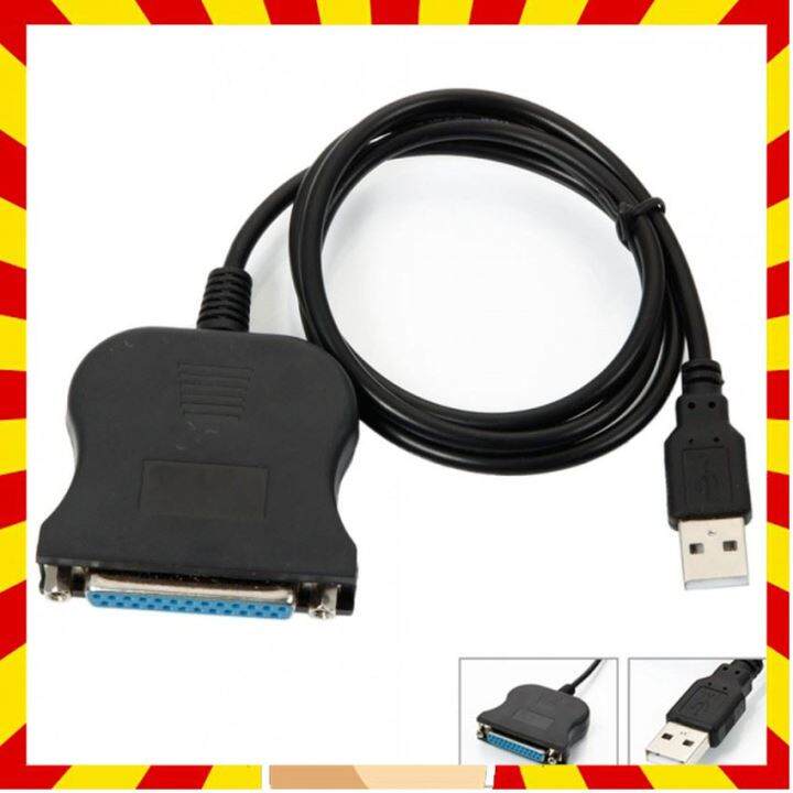 WangTeng USB to 25 Pin DB25 Parallel Printer Cable Adapter Cord