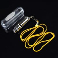 1Pcs Metal Whistle Travel Police Whistle Lifesaving Whistle Referee Sport Rugby Party Outdoor Whistle Training Yellow Lanyard Survival kits