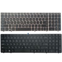 NEW US laptop Keyboard for HP EliteBook 8560p 8570P 8560B 6560b 6565b 6560P With pointing stick