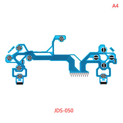 💖【Lowest price】MH สำหรับ PS4 DS4 Pro Slim Controller ฟิล์มนำไฟฟ้าสีฟ้า JDS 050 040 030 010