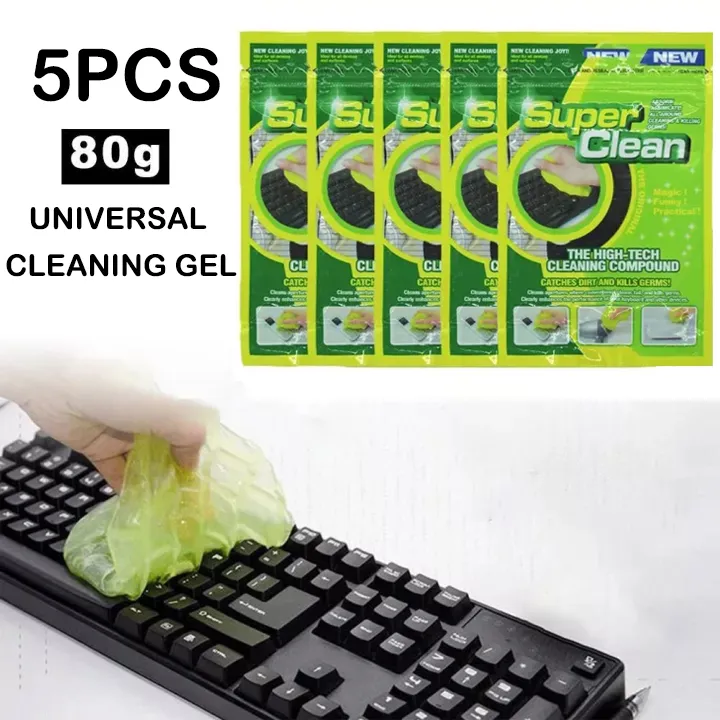 5Pcs Keyboard Cleaner Universal Cleaning Gel for PC Tablet Laptop ...