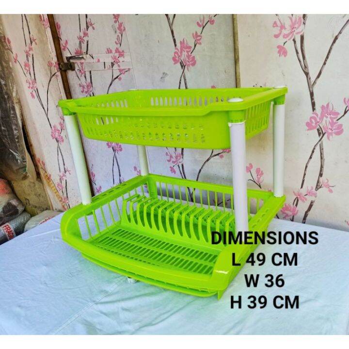 DISH DRAINER RACK 1 & 2 LAYER SWEET HOME Lazada PH