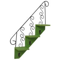 Restaurant Wall Decoration Wall Hanging Hook Rack Wrought Iron Flower Stand Flower Pot Rack Stairs