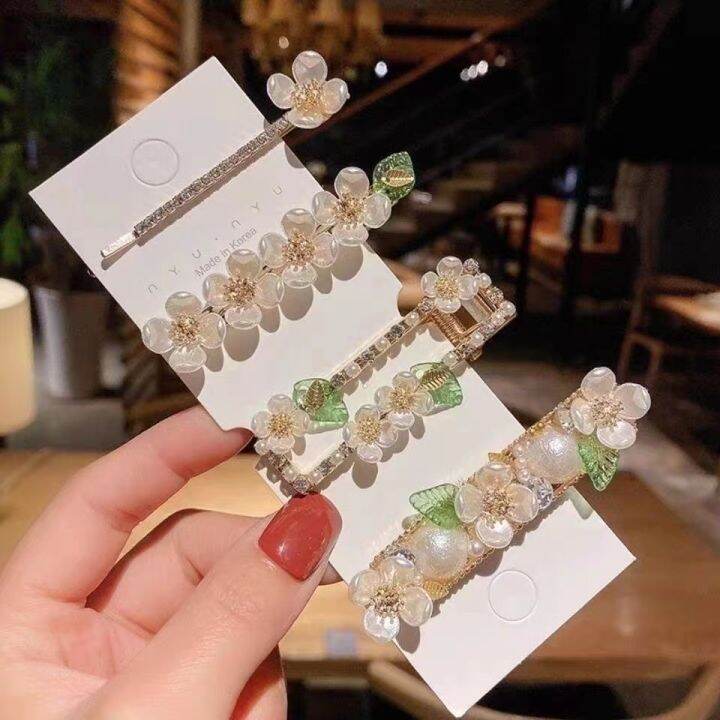 Gold Color Hair Pin Clip Pearl Head Piece For Bride Bridesmaids Handmade Hairpin Bridal Jewelry Wedding Accessories