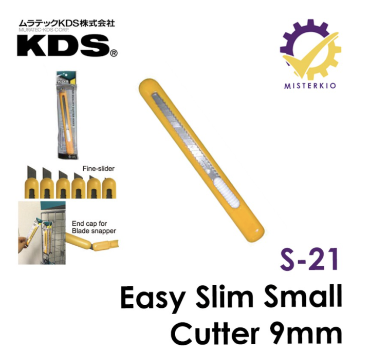 KDS S21, 9mm Easy Slim Small Cutter Pen Knife Lazada Singapore