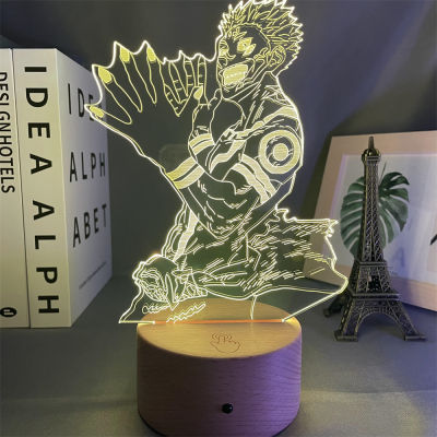 Anime Lamp Ryomen Sukuna Light Jujutsu Kaisen Led Night Light for Birthday Gift Jujutsu Kaisen Nightlight Ryomen Sukuna Lamp