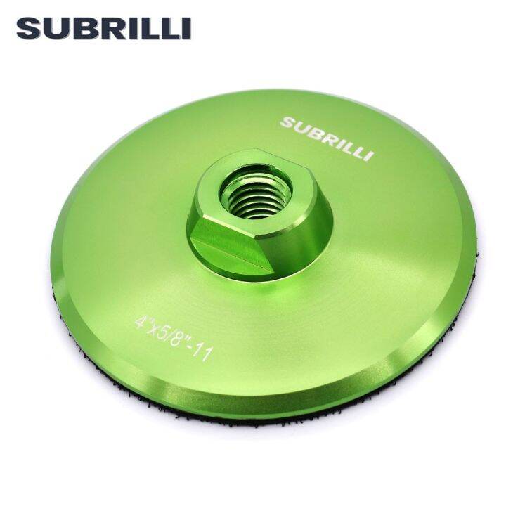 subrilli-4-aluminum-backer-pad-top-quality-backing-holder-for-diamond-polishing-pad-hook-loop-back-up-pad-polish-bonnet-100mm