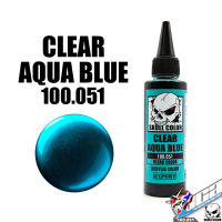 SKULL COLOR 100.051 CLEAR AQUA BLUE ACRYLIC COLOR 60ML CLEAR COLOR สีอะครีลิกสำหรับพลาสติก โมเดล VCA GUNDAM