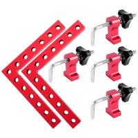 90 Degree Positioning Squares Right Angle Clamps, Aluminum Alloy L-Type Corner Clamp Woodworking Carpenter Clamping Tool