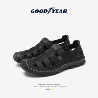 Goodyear hole shoes mens summer new hollow Baotou mens sandals soft bottom non-slip sports casual beach shoes shoes