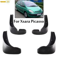 รถโคลนอวัยวะเพศหญิงสำหรับ Citroen Xsara Picasso 2000-2012สาดยามบังโคลนสกปรกกับดักพิทักษ์พลุด้านหน้าด้านหลังโคลนพนังบังโคลน