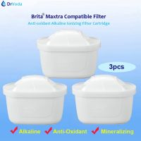 เครื่องกรองน้ำ Brita Maxtra Plus 3แพ็คเครื่องกรองน้ำแร่ธาตุอัลคาไลน์ต่อต้านอนุมูลอิสระตลับกรองน้ำสำหรับเหยือกชนิด Maxtra