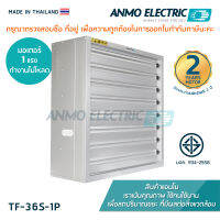 พัดลมดูดอากาศแอนโม Anmo Fan 36 นิ้ว โครงเหล็กกัลวาไนซ์ 1เฟส 220 โวลต์ แบบบานเกล็ด