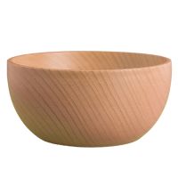 Japanese Style Wooden Salad Bowl, Wooden Fruit Bowl, Rice Noodle Bowl, Natural Wooden Tableware