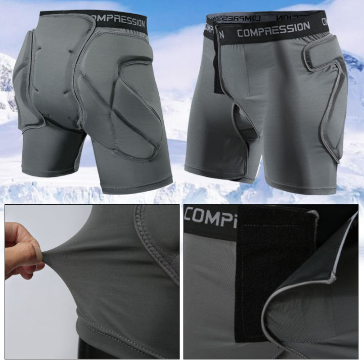 Outdoor Sports Skate Snowboard Protection Skiing Protector Hip Padded  Shorts