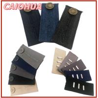 CAIOHUA 2PCS แน่น อุปกรณ์ตัดเย็บเสื้อผ้า กางเกงขายาว กระโปรง แถบคาดเอว เข็มขัดขยายกางเกง ปุ่ม ตะขอ