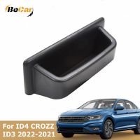 For VW ID.4 CROZZ ID3 2021-2022 Console Dashboard Rear Storage Box ABS Organizer Flocked Tray For Car Phones Glasses ID4 Case