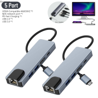 USB ฮับที่มี HDMI RJ45ยูเอสบีอีเธอร์เน็ต USB 3.0 2.0 PD พอร์ตชาร์จเครื่องแยกอเนกประสงค์อะแดปเตอร์สำหรับ10 MacBook iPad S20 Meimiao