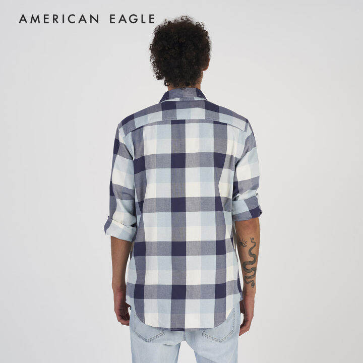 american-eagle-slim-fit-plaid-button-up-shirt-เสื้อเชิ้ต-ผู้ชาย-ลายตาราง-ทรงสลิม-emsh-015-2179-400