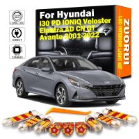 ZUORUI ชุดหลอดไฟการส่งข้อมูลแบบติดต่อกันนำตกแต่งภายในสำหรับ Hyundai I30 PD IONIQ Avante Veloster Elantra AD CN GT 2001-2022อุปกรณ์เสริมรถยนต์