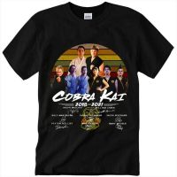 Cobra Kai 2018 2021ขอบคุณสำหรับความทรงจำของขวัญแฟนๆคอกลมแขนลำลองขาสั้นพิมพ์ลายแฟชั่นผ้าฝ้าย100%