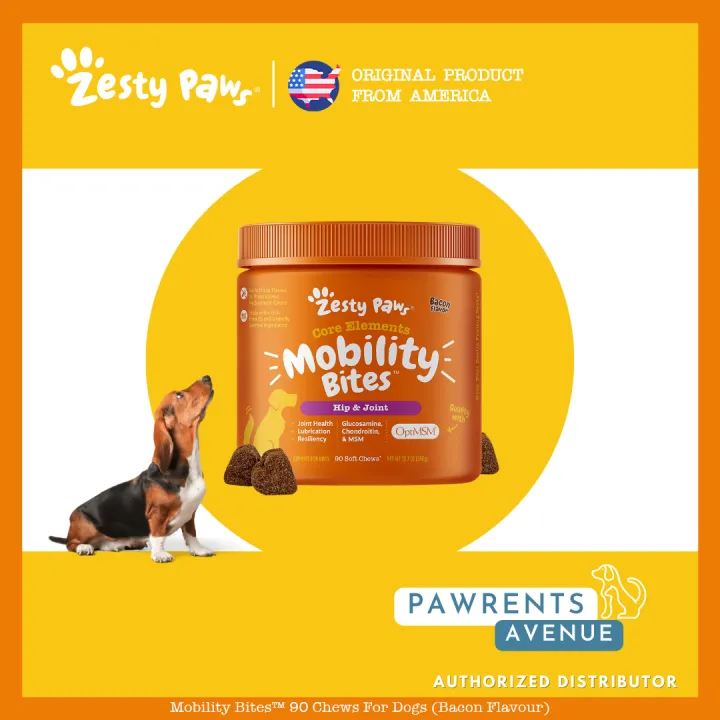 Zesty Paws Mobility Bites Glucosamine / Hip & Joint Health for Dogs