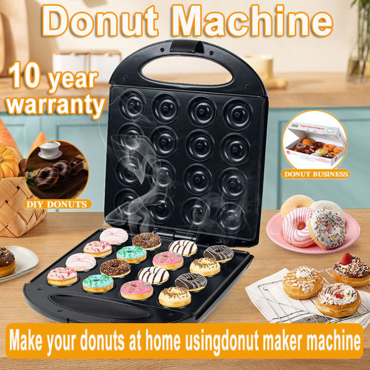 Mini Doughnut Maker Mini Cake Donut Machine Double-sided Heating