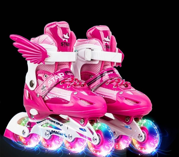 รองเท้าสเก็ตสำหรับเด็ก-รองเท้าสเก็ตโรลเลอร์เบลด-roller-blade-skateมีไซต์-s-m-l