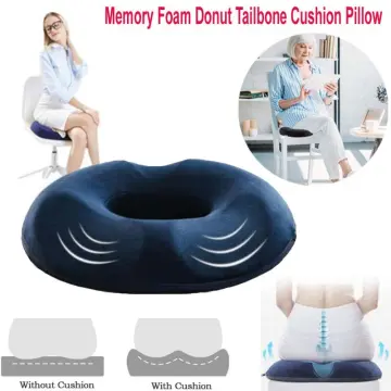 Donut Pillow Tailbone Hemorrhoid Seat Cushion - Orthopedic Pain Relief  Doughnut Pillow - Helps Ease Tailbone Pain, Bed Sores, Hemorrhoids,  Prostate, Pregnancy, Coccyx, Sciatica, Post Natal and Surgery 
