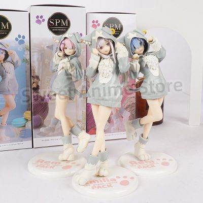 ZZOOI Re Zero Emilia Rem Ram Puck Starting Life in Another World From Zero PVC Action Figure Model Doll Toys