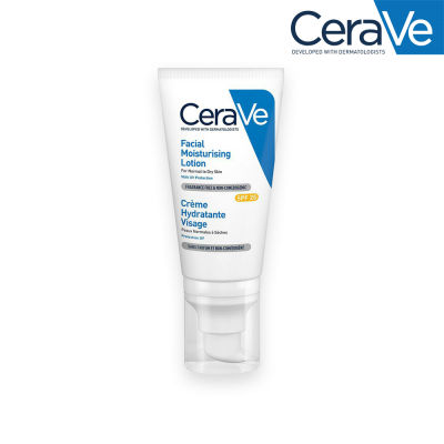 CERAVE Facial Moisturizing Lotion SPF25 ครีมบำรุงผิวหน้า ป้องกันแสงแดด 52 มล.สำหรับผิวธรรมดา-ผิวแห้ง จำนวน 1 ชิ้น