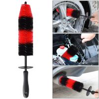 Wheel Brush Tire Rim Detailing Brush Engine Grille Exhaust Tips Cleaning Tool Car Motorcycle Long Bristle Wash 17Inch Easy Reach