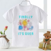 2022 Finally Its Over Kids T-shirts Fireworks Print Aesthetic Boys and Girls Clothes 2023 Happy New Year T Shirt Children