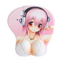 Mousepad Creative Cartoon Anime 3D Sexy Chest Silicone Mouse Mice Pad Wrist Rest Support High Quality