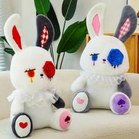 Rabbit Plush Toy Novelty Sentimental Rabbit Plush Cuddly Breathable Creative Room Ornaments for Balcony Car Living Room Dormitory Bedroom Study Room suitable