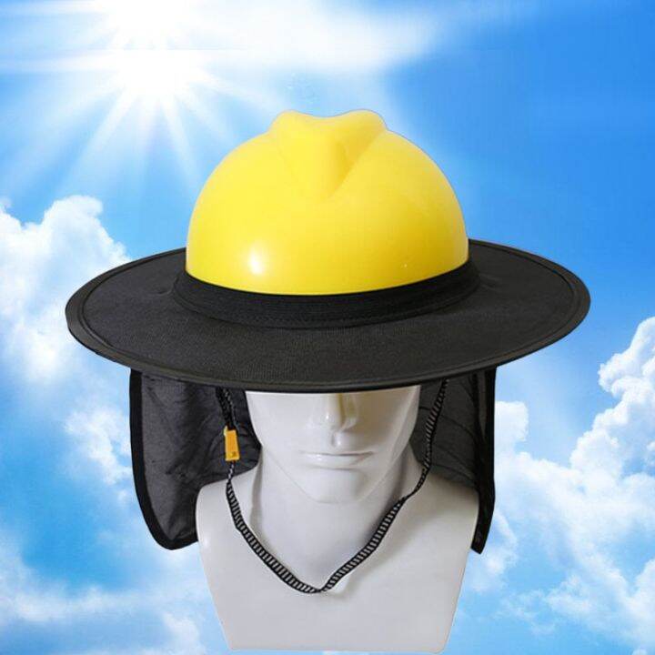 Construction Safety Reflective Hard Hat Neck Shield Helmet Sun Shade